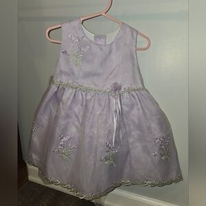 La Princess Light Purple Dress with Embroidery